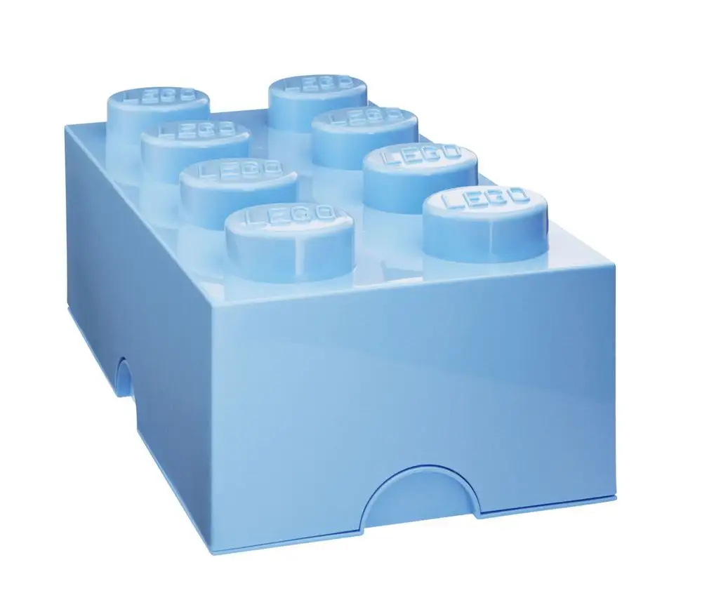 LEGO Storage box 25x50 cm, světle modrá