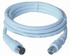 PremiumCord kabel anténní propojovací, M/F, 20m