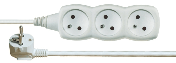 Emos Prodlužovací kabel, 3 zásuvky, 3 m, bílý