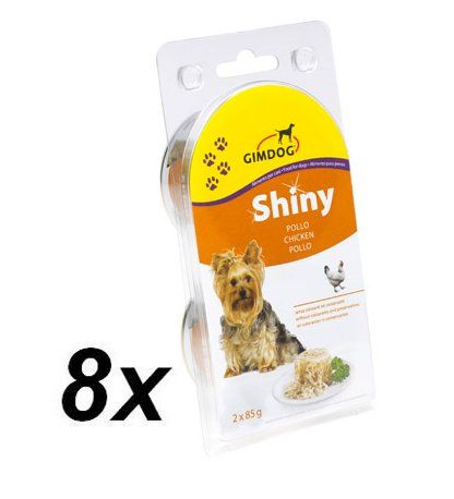 Gimpet SHINY DOG kuře 8 x ( 2 x 85g )