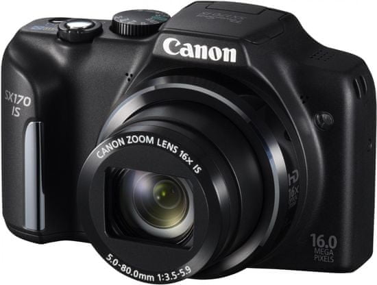 Canon PowerShot SX170 IS, černá - zánovní