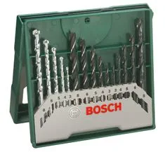 Bosch Mini X-line set, vrtáky, 15 dílný (2.607.019.675)