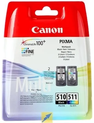 Canon PG-510 / CL-511 Multi pack (2970B010), barevná