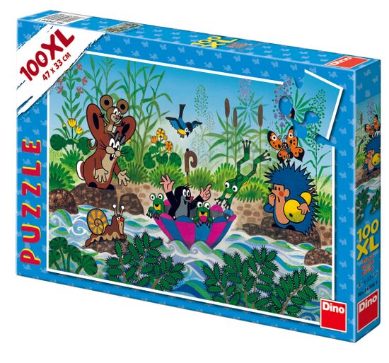 Dino Krtečkova plavba puzzle, 100XL dílků