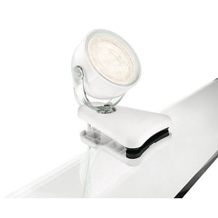Philips Stolní LED lampa na klip Dyna bílá - rozbaleno