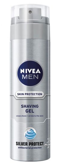 Nivea FOR MEN gel na holení Silver Protect 200 ml