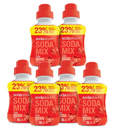 SodaStream Sirup Cola velký sada 6 x 750 ml