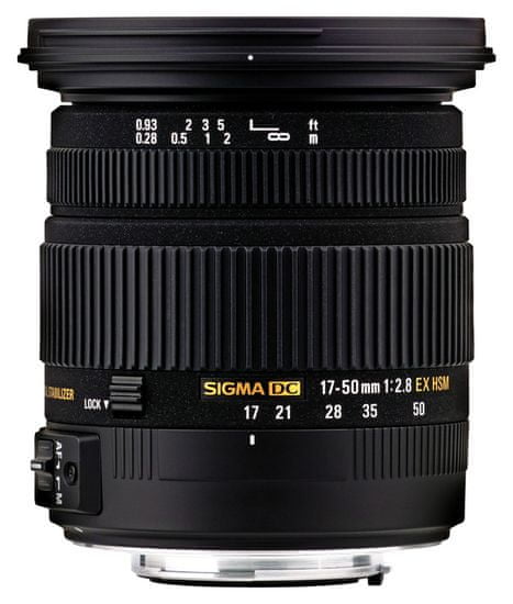 Sigma 17-50 mm F2.8 EX DC OS HSM pro Canon + záruka 4 roky