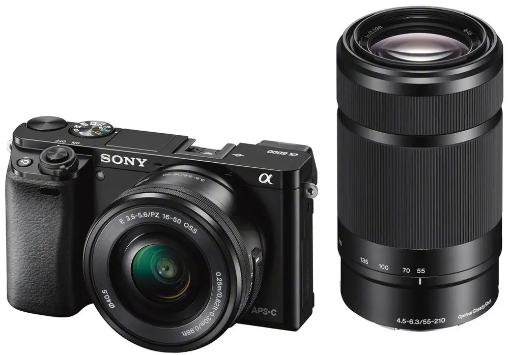 Sony Alpha 6000 + 16-50 mm + 55-210 mm Black (ILCE6000YB.CEC)