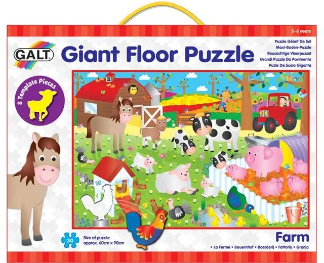 Galt Velké podlahové puzzle, na farmě, 30 ks
