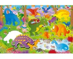 Velké podlahové puzzle dinosauři
