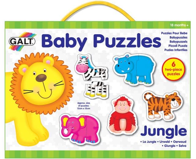 Levně Galt Puzzle pro nejmenší zvířátka v džungli 2