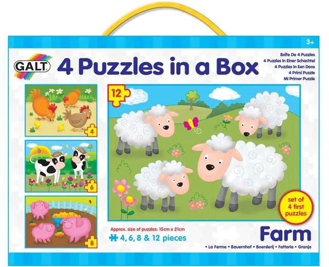 Galt 4 Puzzle v krabici farma