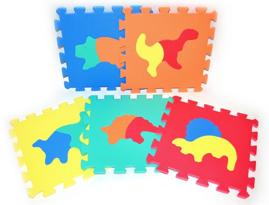 Teddies BABY Pěnové puzzle Dinosauři 30 x 30 cm, 10ks