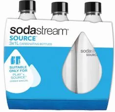 Sodastream Láhev 1 l SOURCE/PLAY 3Pack černá