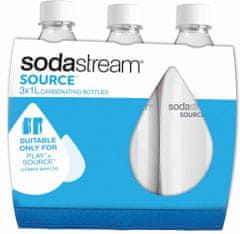 SodaStream Láhev 1 l SOURCE/PLAY 3Pack bílá
