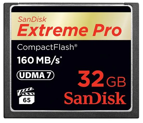 SanDisk Compact Flash 32GB Extreme Pro 160 MB/s (SDCFXPS-032G-X46)