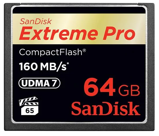 SanDisk Compact Flash 64GB Extreme Pro 160 MB/s (SDCFXPS-064G-X46)