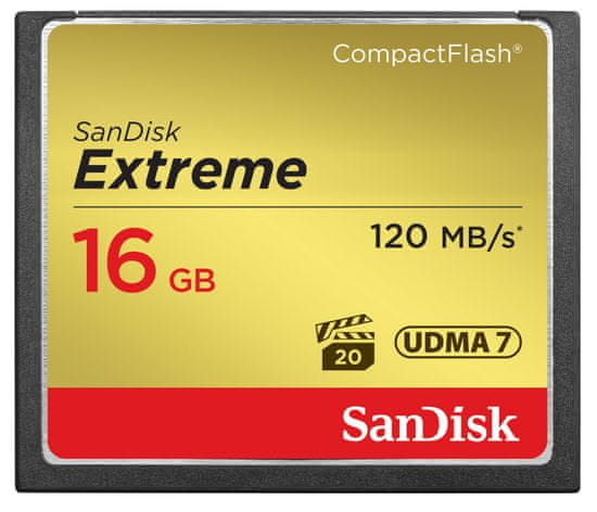 SanDisk Compact Flash Extreme 16GB 120MB/s (SDCFXS-016G-X46)