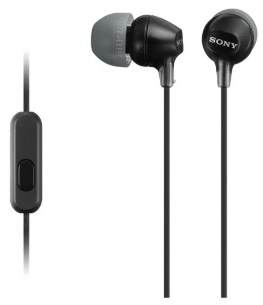 Levně Sony MDR-EX15APB sluchátka s mikrofonem (Black)
