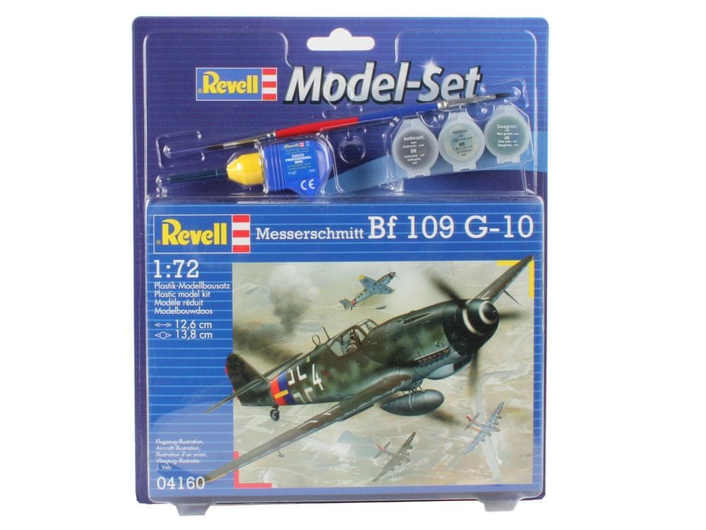 Revell ModelSet letadlo 64160 - Messerschmitt Bf-1 (1:72)
