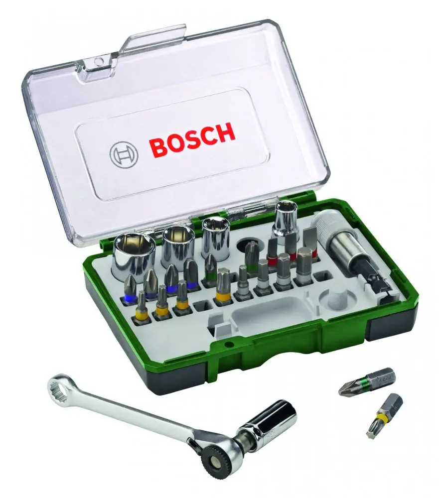 Levně Bosch 27dílný set s ráčnou 2607017160