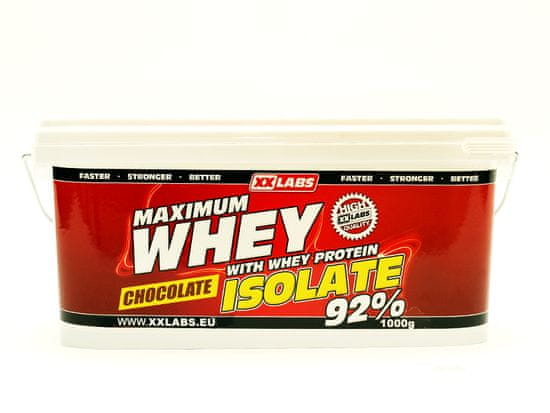 XXlabs Maximum Whey Protein Isolate 92, 2200 g Čokoláda