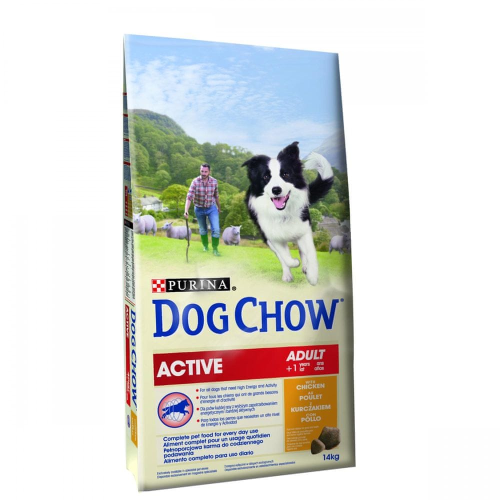Purina Dog Chow All size adult ACTIVE kuře 14 kg