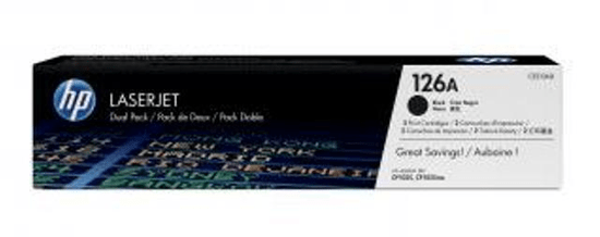 HP č.126A dvojbalení černé originální tonerové kazety LaserJet (CE310AD)