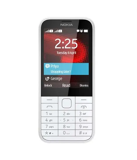 Nokia 225 Dual SIM, bílá
