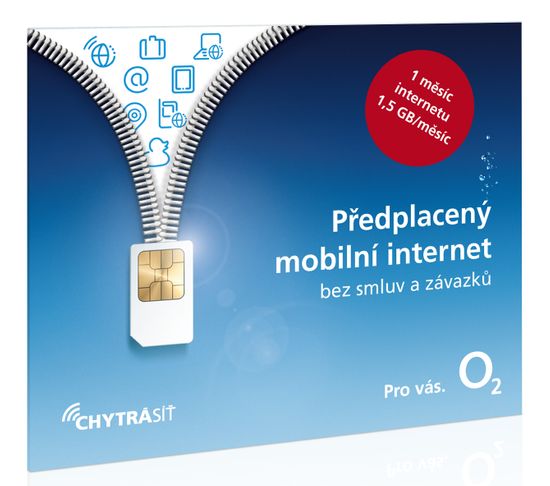 O2 Předplacený mobilní internet s 1,5GB