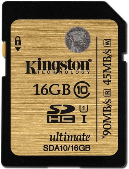 Kingston SDHC 16GB 90MB/s UHS-I (SDA10/16GB)
