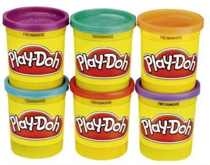 Play-Doh Balení modelíny 4+2 zářivé barvy