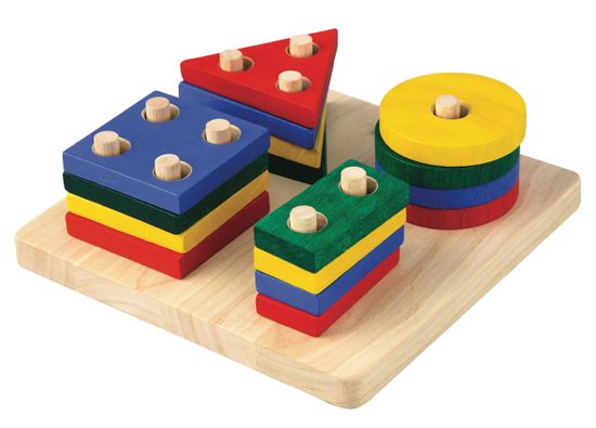 Plan Toys Deska s geometrickými tvary