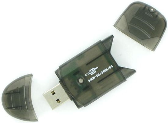 4World přenosná čtečka karet SDHC USB 2.0