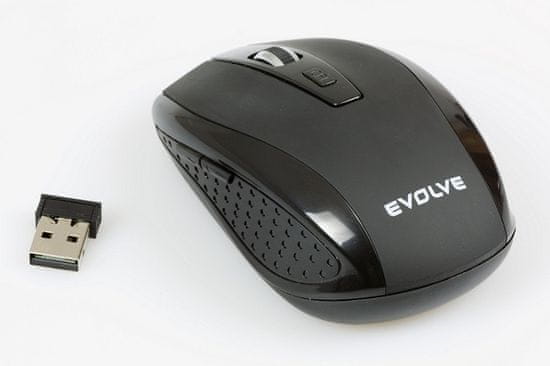 Evolveo WM-242B bezdrátová myš, 1600DPI, 2.4GHz, Nano příjímač, USB