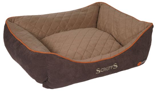 Scruffs Thermal Box Bed hnědý