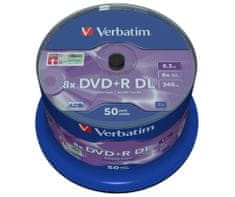 Verbatim DVD+R DL 8.5GB 8x Spindle 50-pack (43758)