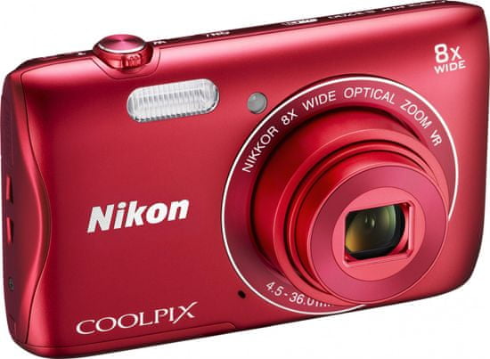 Nikon Coolpix S3700 Red - použité