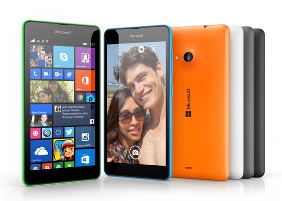 Microsoft Lumia 535 Dual SIM, oranžová