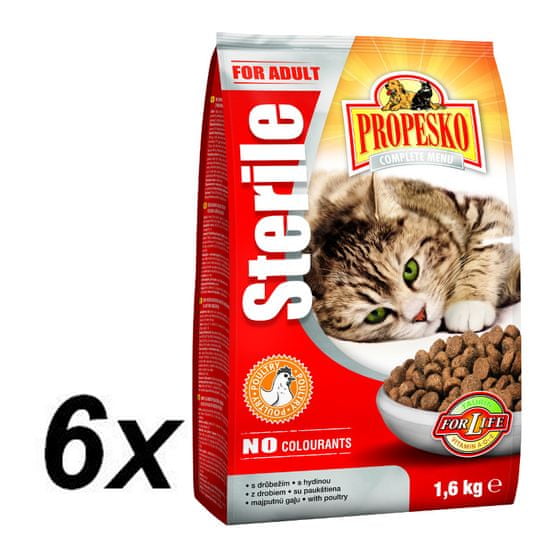 Propesko granule kočka drůbeží Sterile 9,6kg