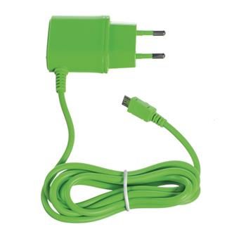 Celly cestovní nabíječka, micro USB, 1 A, zelená