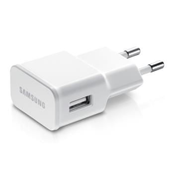 Samsung síťový adaptér s USB, 2A, bílá