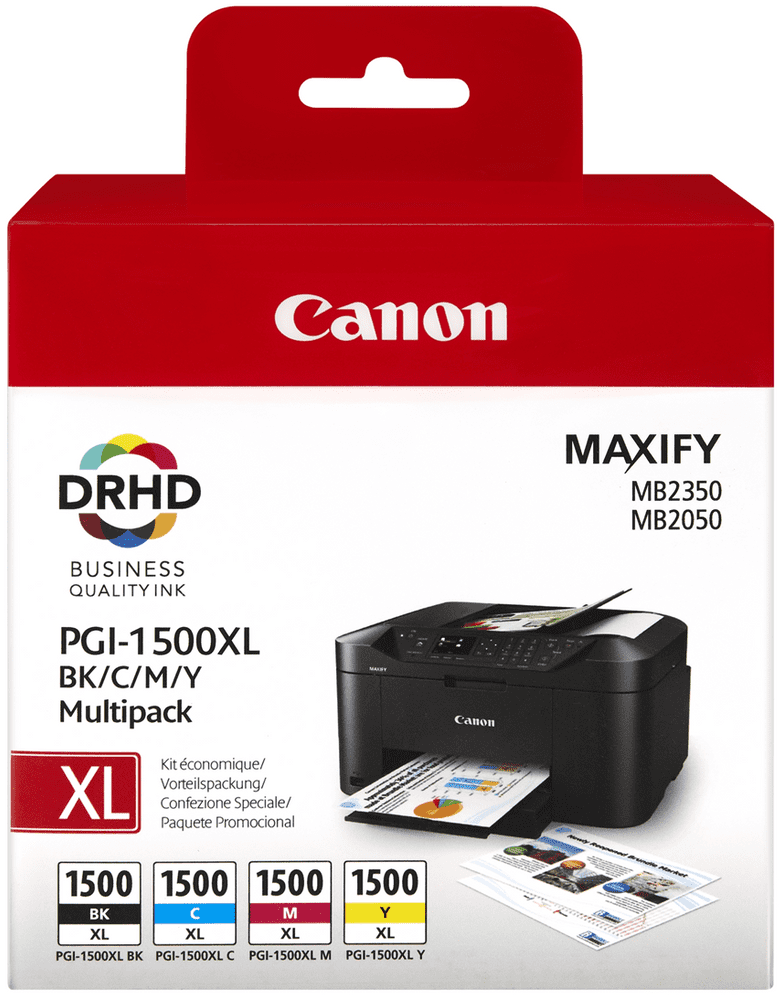 Canon PGI-1500XL C/M/Y/BK Multipack (9182B004), barevná