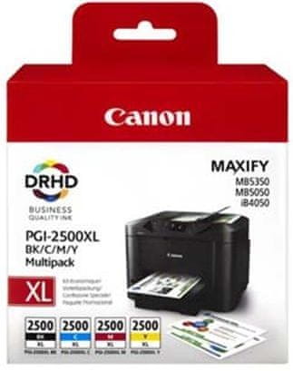 Levně Canon PGI-2500XL C/M/Y/BK Multipack (9254B004), barevná