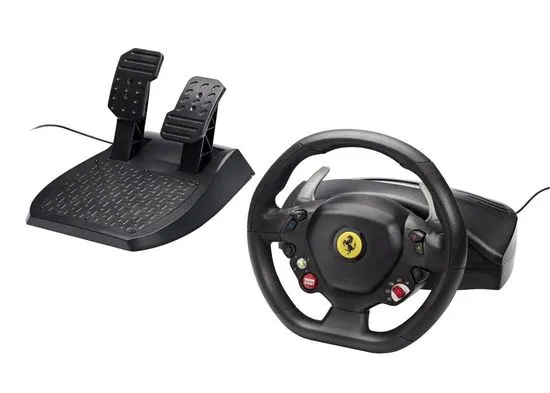 Thrustmaster Sada volantu a pedálů Ferrari 458 Italia pro Xbox 360 / PC - rozbaleno