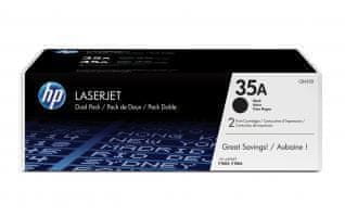 HP č.35A Dvojbalení černé originální tonerové kazety LaserJet (CB435AD)