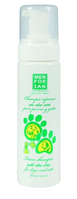Menforsan Pěnový šampon s Aloe Vera pro psy i kočky 200ml