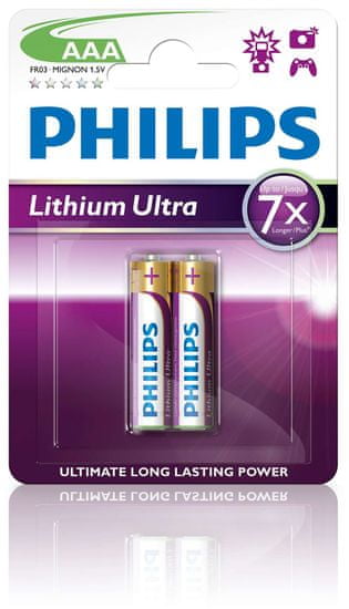 Philips AAA 2ks Lithium Ultra (FR03LB2A/10)