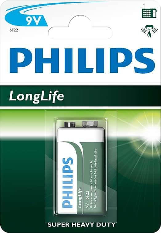 Levně Philips 9V 1ks LongLife (6F22L1B/10)